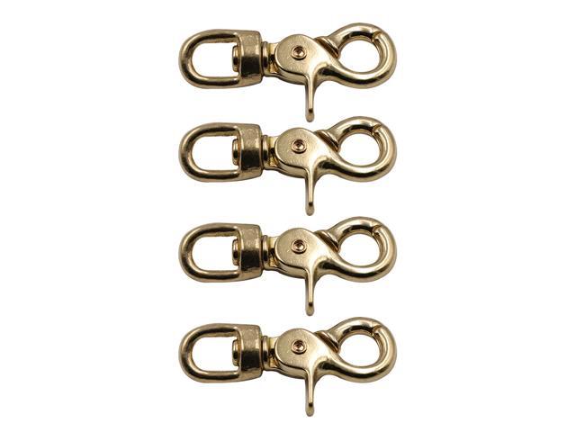 Brass Lobster Clasp Oval Swivel Trigger Clips Hooks for Straps Bags Belting Leathercraft