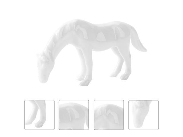 1PC Chic Ceramic Mini Horse Fish Tank Landscaping Tea Pet Ornament(Random Style)