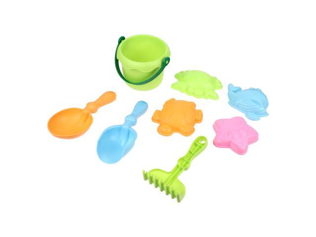 1 Set/8 Pcs Colorful Funny Safe Beach Sand Toys Sandbox Toys Beach Sand Playset Sand Molds