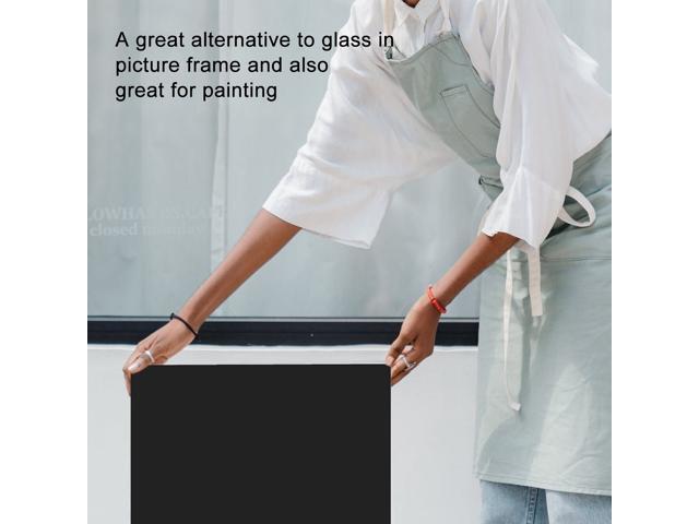 2pcs Transparent Acrylic Sheet Multifunctional Plastic Panel for Craft
