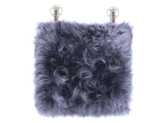 Car Seat Cover Wool Car Interior Seat Cover Cushion Pad Mat Winter Auto Supplies (Black)