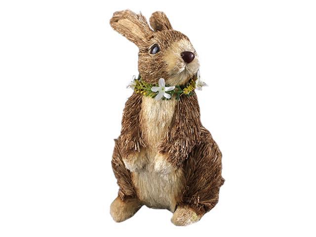 1PC Easter Straw Woven Decor Garland Small Bunny Furniture Decor (Random Color)
