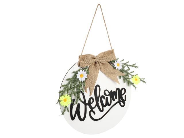 1pc Shop Wooden Home Cafe Hanging Plaque Garden Sign Welcome Banner Welcome Sign