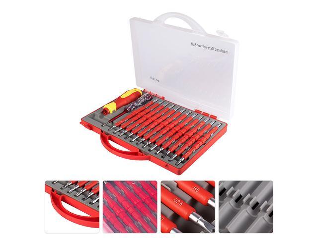 1 Set Screwdriver Professional Prime Durable Premium Insulated Slotted for Industry Machine