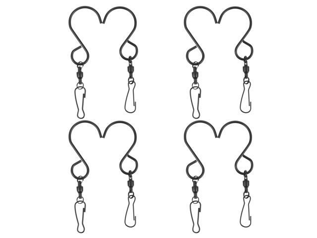 8Pcs Swivel Hooks Multipurpose Durable S Shape Wind Chime Hanger Light Hook Party Supplies