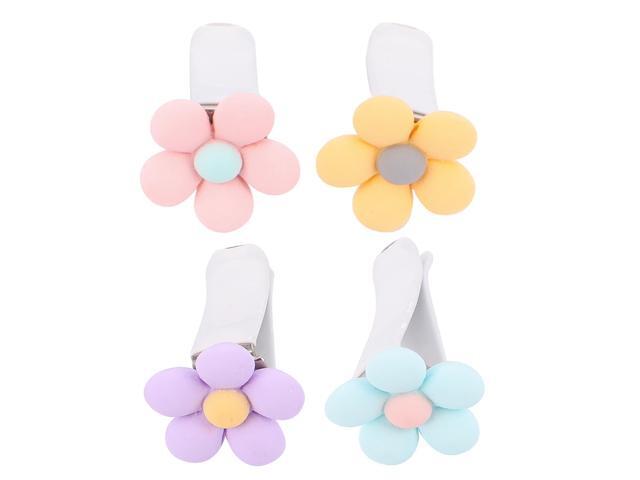 4pcs Vivid Simple Delicate Clamp Ornament Car Interior Decor Air Outlet Decorative Clip