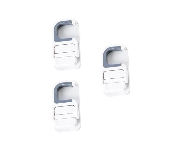 3pcs Durable Useful Decorative Mop Hook Punch-free Mop Hook for Home Bathroom Toilet