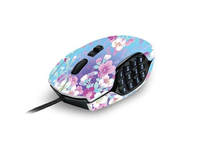 mightyskins skin compatible with logitech g600 mmo gaming mouse - in bloom protective durable and unique vinyl decal wrap cover easy to