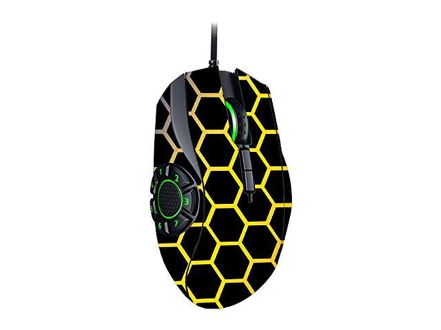 mightyskins skin compatible with razer naga hex v2 gaming mouse - primary honeycomb protective durable and unique vinyl wrap cover easy to