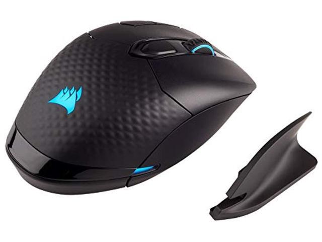 corsair dark core - rgb wireless gaming mouse - 16000 dpi optical sensor - comfortable & ergonomic - play wired or wireless (renewed)