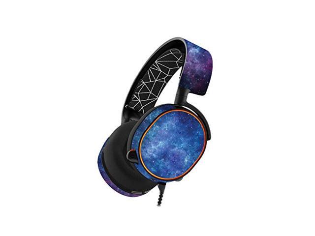 mightyskins skin compatible with steelseries arctis 5 gaming headset - nebula protective durable and unique vinyl decal wrap cover easy to