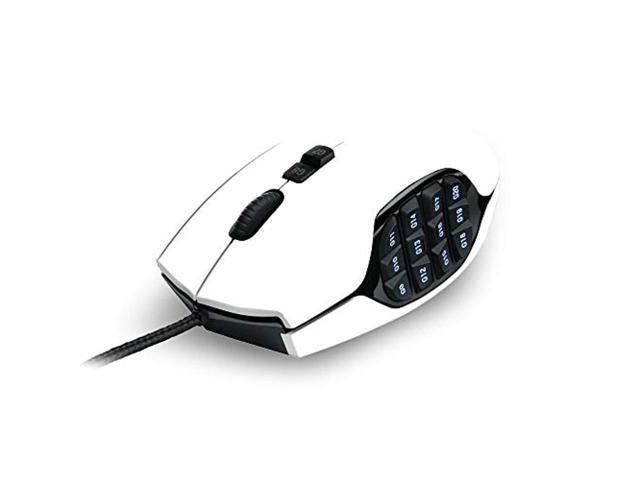 mightyskins skin compatible with logitech g600 mmo gaming mouse - solid white protective durable and unique vinyl decal wrap cover easy to