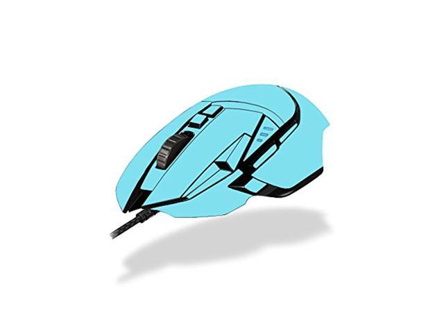 mightyskins skin compatible with logitech g502 proteus spectrum gaming mouse - solid baby blue protective durable and unique vinyl wrap cover