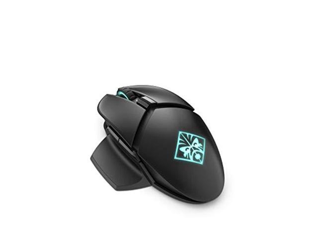 omen by hp photon wireless gaming mouse with qi wireless charging programmable buttons custom rgb e-sport dpi (6cl96aa)