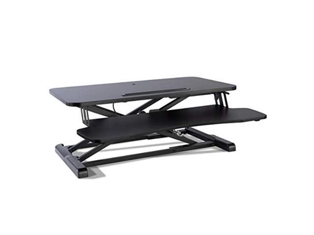 atlantic height adjustable standing desk converter - gas spring desktop riser pn 33908129