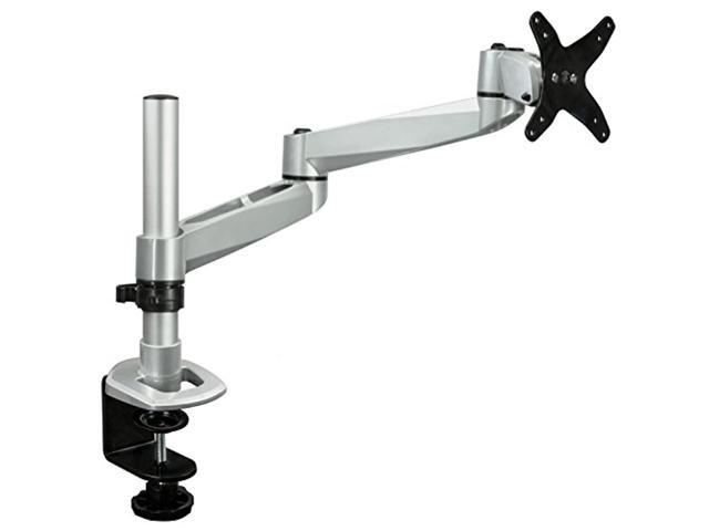 mount-it! mi-33116 single height-adjustable articulating pivoting swiveling tilting arm desk mount for samsung sony sharp viewsonic