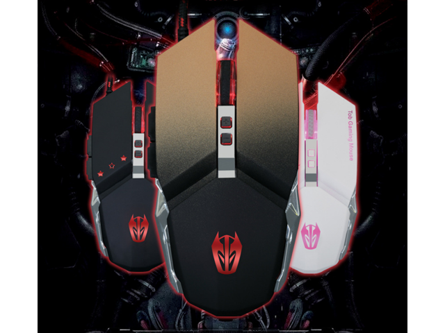 efs Forerunner T06 Gaming Wired Mouse Custom Programming Gaming Mouse Muzi USB Luminous Mouse