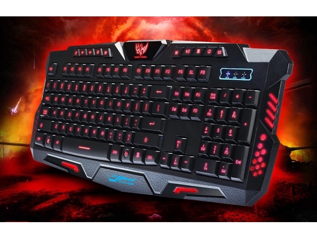 EFS You want M200 three-color backlit 19-key non-impact manipulator USB Internet cafe gaming keyboard