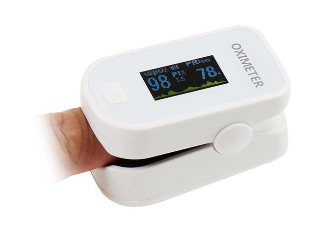 Pulse Oximeter Fingertip (Oximetro) Blood Oxygen Saturation Monitor Heart Rate Monitor and SpO2 Levels Portable Pulse Oximeter