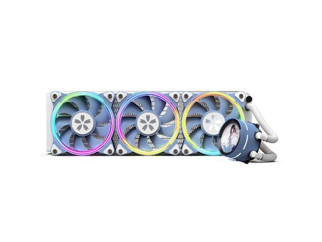 NeweggBusiness - Yeston * zeaginal Sakura 360 integrated CPU supports Intel  / AMD platform PWM temperature control fan water cooling radiator ARGB  synchronous fan