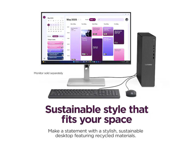 コンピュータ・IT DESKTOP-KQ1l565 NeweggBusiness - Lenovo IdeaCentre Tower Desktop,Intel Core Ultra