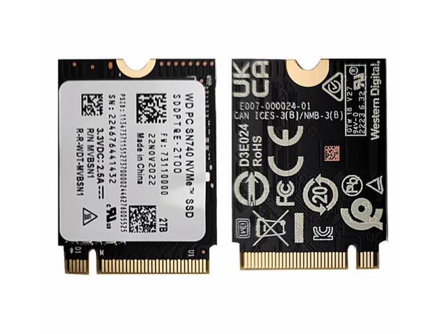 WD SN740 NVMe 2TB SSD M.2 2230 steamdeck