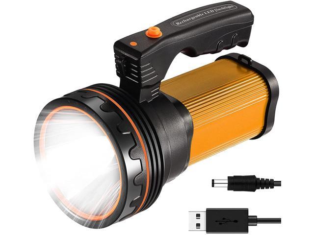 9000 lumen flashlight rechargeable KZK Lumens Flashlight, Waterproof, Zoomable, Alloy Steel, D6(US), Black, 11 Light Modes for Home & Camping KZK 9000 Lumen Rechargeable Flashlight