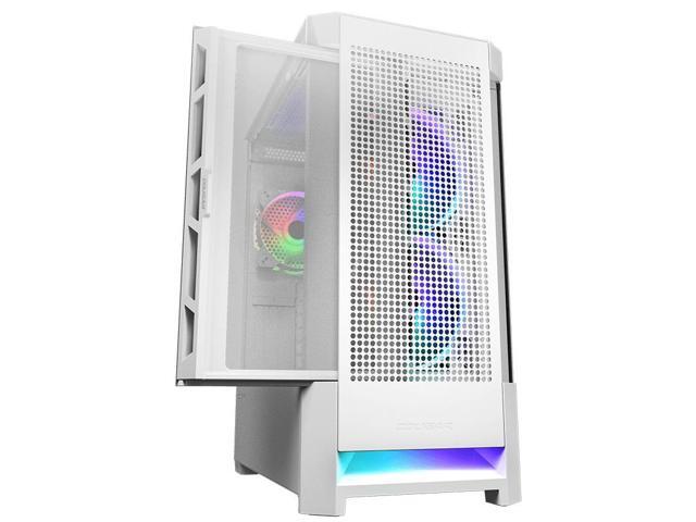 Cougar AIRFACE RGB Mid Tower Case - Mesh Front Panel With 3 ARGB Fans & LED Strip, Black Gaming PC Case