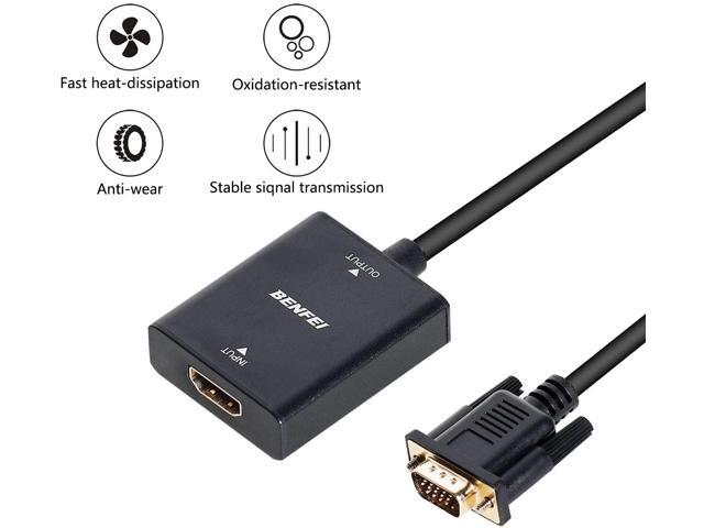thumbnail image 2 of BENFEI VGA To HDMI Adapter - Connect Your Laptop Or PC To HDMI TV/Monitor With Audio, 1080P Full HD Support 2 of 14
