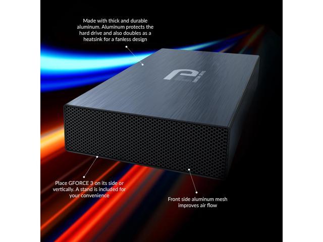 Pro　Drive　20TB　ブルーレイ、DVDレコーダー　3.0,　Drives　Fantom　GF3B20000UP　External　GFORCE　7200RPM,　Hard　HDD,　Black,　USB　Aluminum,