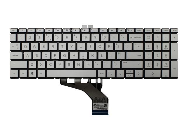 NeweggBusiness - New Silver Backlit UK English Keyboard For HP