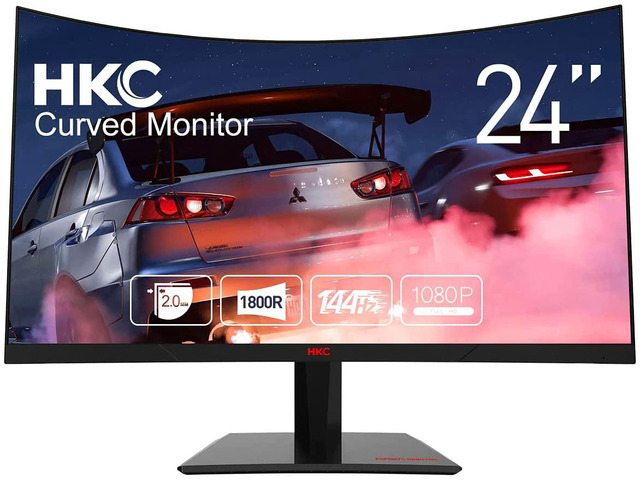 NeweggBusiness - HKC 24-inch 144Hz Gaming Curved Monitor 4ms