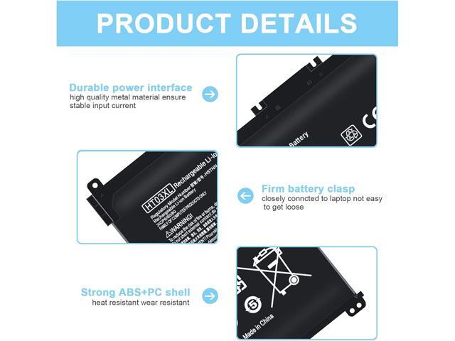 HT03XL 41.9Wh Laptop Battery For HP Pavilion – 3-Cell Li-Ion With Tools – 5-Year Warranty