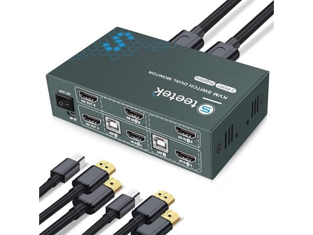 2-Port 8K60Hz Or 4K120Hz HDMI USB3.0 With Cable-Remote And
