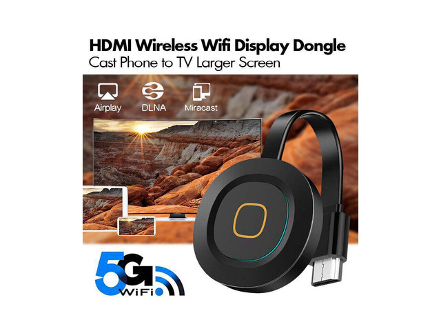 Dongle HDMI Sans Fil 2.4GHz - Miracast, AirPlay, DLNA - Compatible Android, IOS, IPhone, IPad, PC