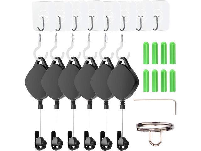 6x Premium Cable Management Ceiling Pulley System Retractable