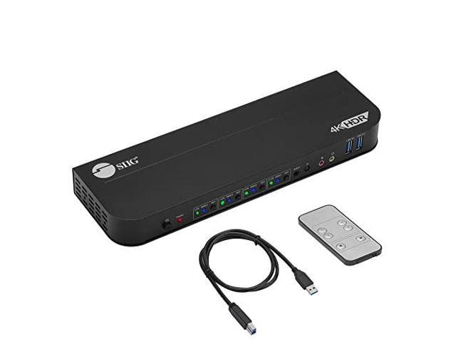 SIIG 4-Port 4K KVM Switch HDMI with Remote Control - Thumbnail 2