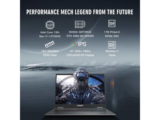 NeweggBusiness - Hasee T8 Pro (16'', i7-13700HX, RTX4060), Gaming