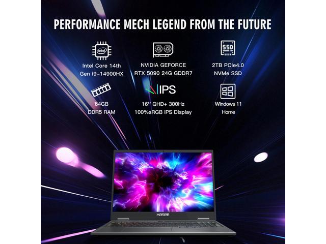 NeweggBusiness - Hasee T8 Pro-16'' QHD+ 300Hz-GeForce RTX 5090 AI+