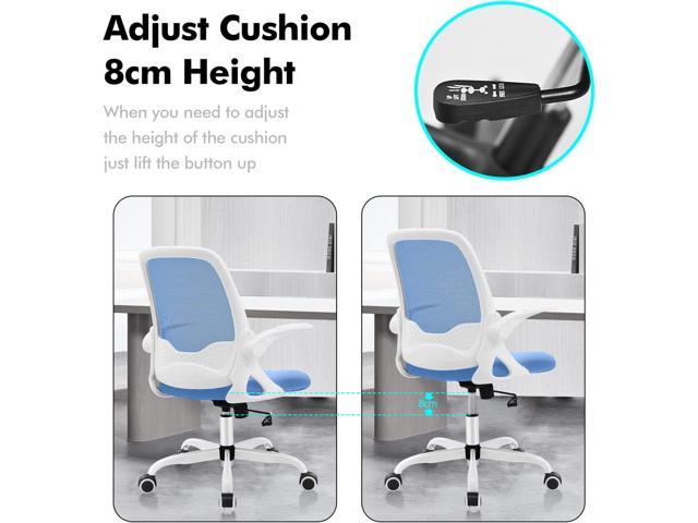 Office Chair, KERDOM Ergonomic Desk Chair, Breathable Mesh Computer Chair,  Comfy Swivel Task Chair with Flip-up Armrests and Adjustable Height(933C