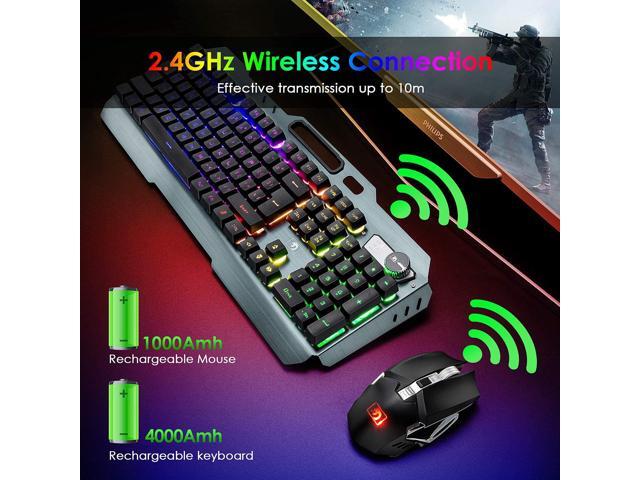 NeweggBusiness - Zhhcyyds Wireless Gaming Keyboard and Mouse