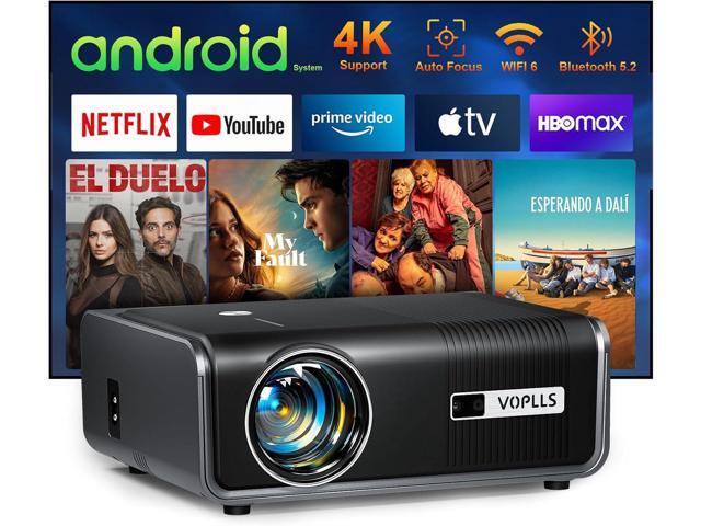 【未使用品】Smart Android Cinema Projector Amazon.com: 4K Smart Projector with 5G WiFi and Bluetooth 5.2, 600