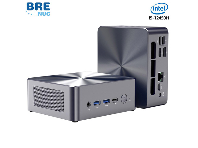 NeweggBusiness - BRENUC Mini PC N7A Intel Core i5-12450H (up to