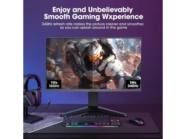 NeweggBusiness - KOORUI 27 inch Gaming Monitor - WQHD