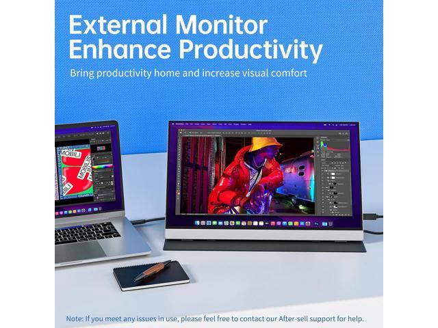NeweggBusiness - VisionOwl Portable Monitor-15.6 Inch Travel