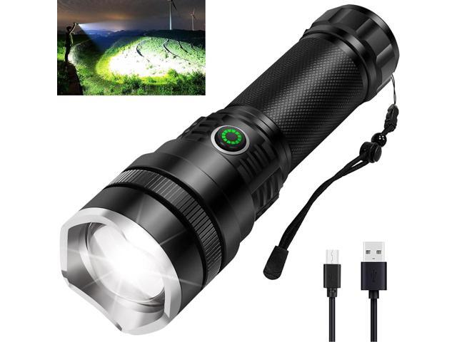 BengMxj Rechargeable Flashlight, 250000 Lumens Tactical Flashlight, LED Flashlight with Zoomable, 5 Modes, Waterproof Flashlights for Camping,並行輸入 You Need One - High Power LED Flashlight by BengMxj