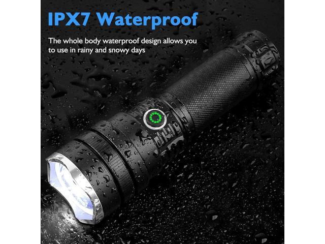BengMxj Rechargeable Flashlight, 250000 Lumens Tactical Flashlight, LED Flashlight with Zoomable, 5 Modes, Waterproof Flashlights for Camping,並行輸入 You Need One - High Power LED Flashlight by BengMxj