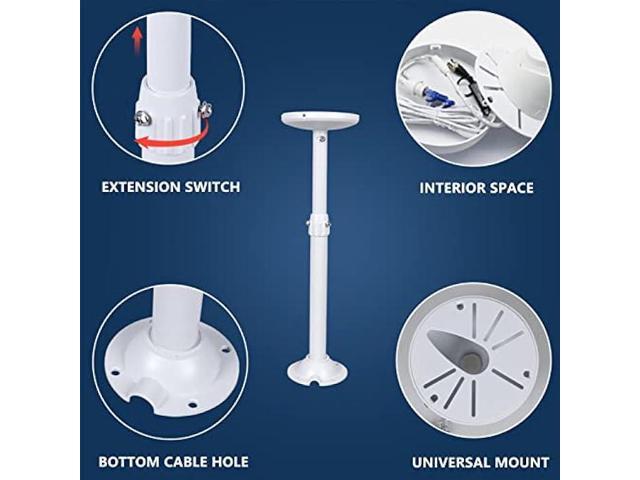 Surveillance Security Dome Camera Mount Bracket Adjustable Universal - View #9