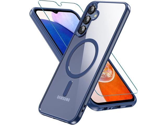 NeweggBusiness - Magnetic Case for Samsung Galaxy A15, Samsung A15 5G Case  with Screen Protector, [Military-Grade Drop Protection] Transparent Back  Protective Phone Case Shockproof for Samsung A15 (Blue)