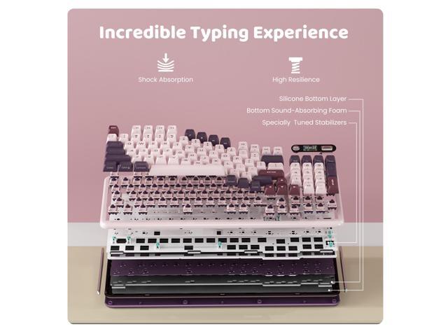 NeweggBusiness - RK ROYAL KLUDGE KZZI Z98 Creamy Keyboard, 94 Keys